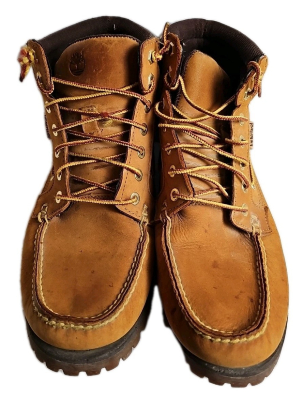 Timberland Oakwell 6" 7 Eyelet Moc Toe Nubuck Wheat Boot Mens Size US 11 EU 45
